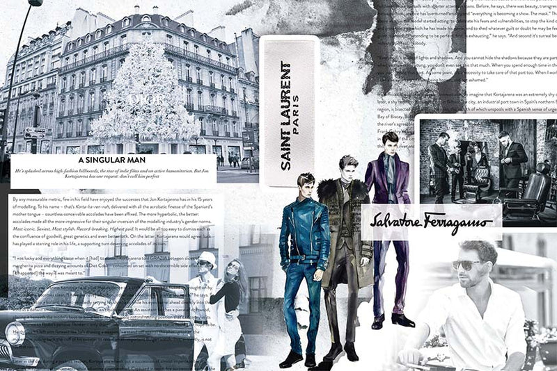 Collage Life Blue