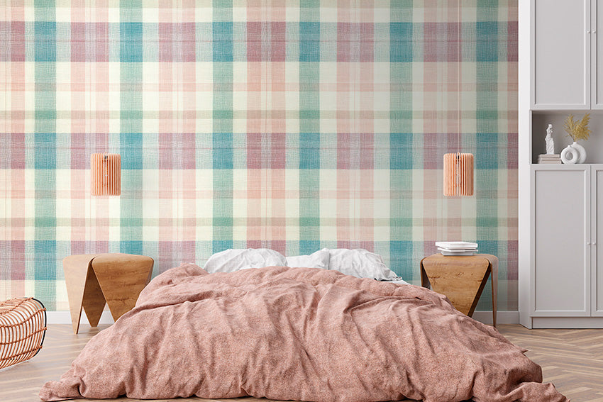 LINEN QUADRILLE PINK