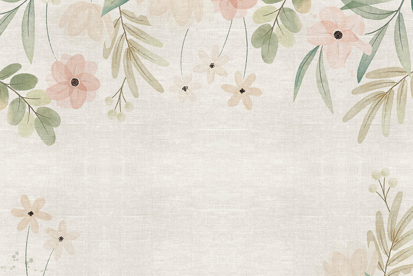 Linen Cute Flowers