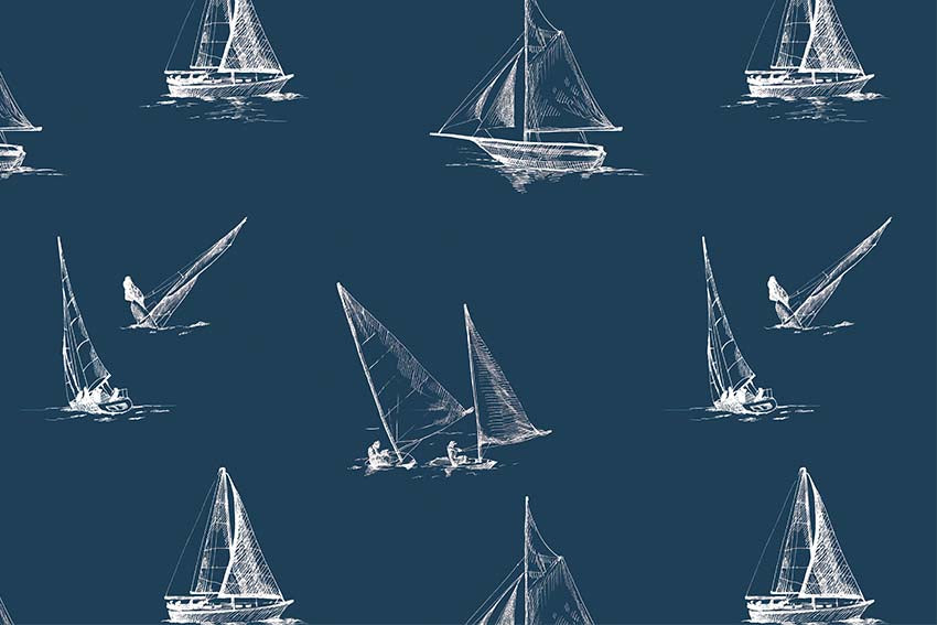Sail Boat Blue