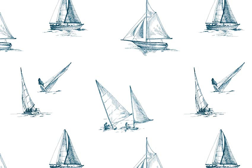 Sail Boat White