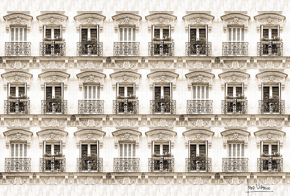 Rue Parisienne sepia