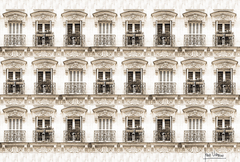 Rue Parisienne sepia