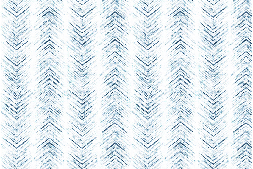 Shibori zigzag blue