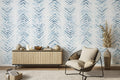 Shibori zigzag blue