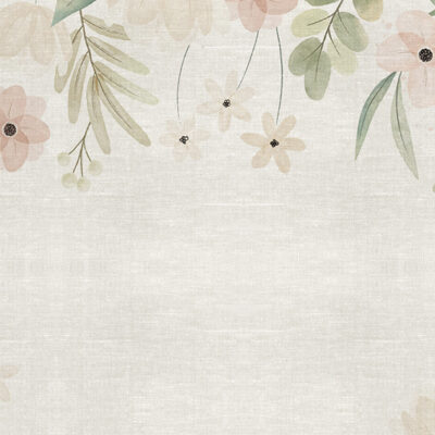 Linen Cute Flowers